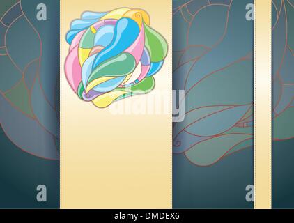 Vektor-Illustration mit Layout. Stock Vektor