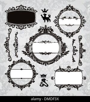Vintage-Design-Elemente Stock Vektor