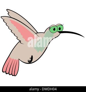 Kolibri-Cartoon-Vektor-Illustration Stock Vektor