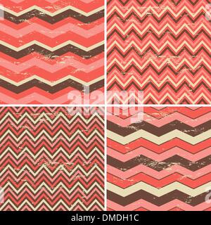 Nahtlose Chevron-Muster-Kollektion Stock Vektor