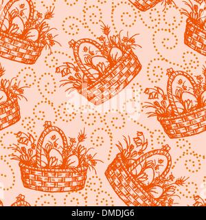 Nahtlose Pettern Ostern Stock Vektor