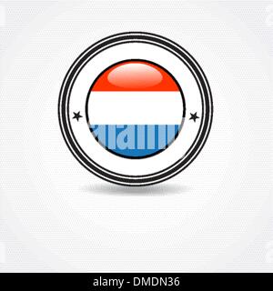 Niederlande Flagge im Stempel Stock Vektor