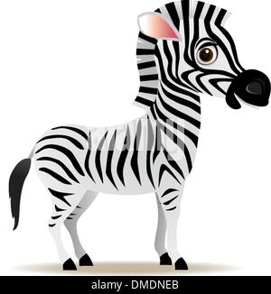 Niedliche Zebra cartoon Stock Vektor