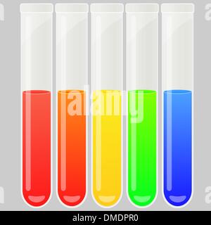 Reagenzglas-set Stock Vektor