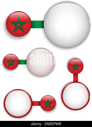 Vektor - Marokko-Land-Reihe von Bannern Stock Vektor