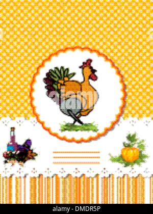 Dekorative Thanksgiving Day Karte Stock Vektor