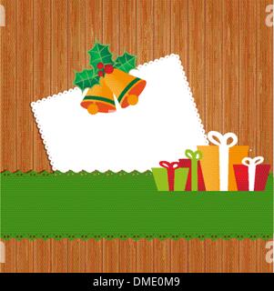 Weihnachtskarte mit Urlaub Elemente festgelegt. Stock Vektor