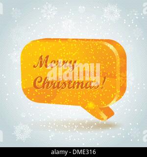 Chtistmas Baum in Form von Sprechblasen. Stock Vektor
