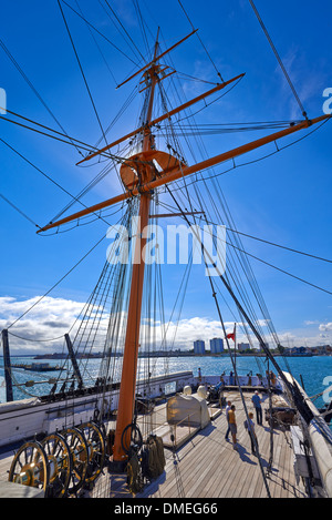 HMS Warrior (1860) war der Name Schiff ihrer Klasse zwei gepanzerte Fregatten gebaut für die Royal Navy in 1859 – 73 Stockfoto