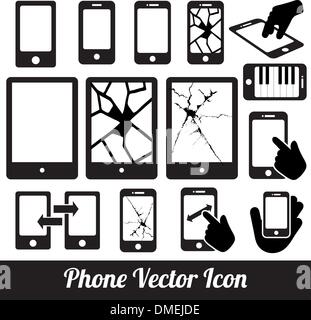 Telefon-Touch-Vektor-Kommunikation-icons Stock Vektor