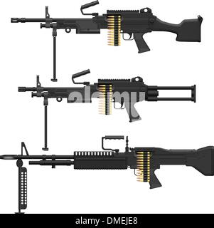 Maschinengewehr Stock Vektor