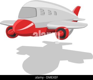 Vector Cartoon Flugzeug Stock Vektor