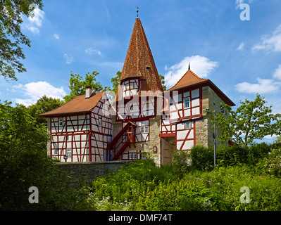 Rödelseer Tor in Iphofen, Unterfranken, Kitzingen Landkreis, Bayern, Deutschland Stockfoto