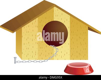 Vektor-Illustration der Hundehütte Stock Vektor
