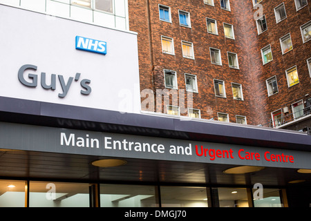 Guy's Hospital Haupteingang und Urgent Care Centre Stockfoto