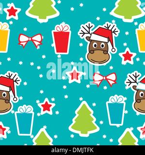 Nahtlose Winter Muster, Weihnachten Stock Vektor