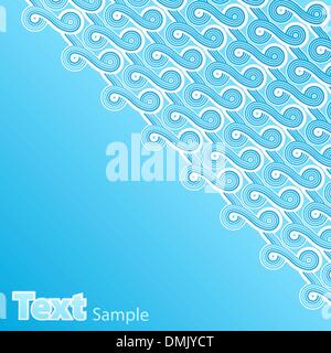 Sommer blau Wellen abstrakt Stock Vektor