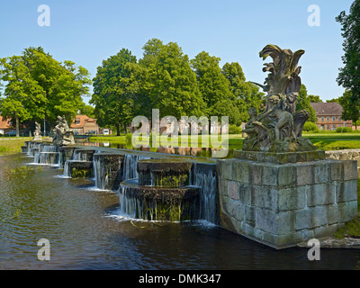 Cascades Schloss Ludwigslust, Mecklenburg-Vorpommern, Deutschland Stockfoto