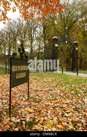 Eingang zum Old Westbury Gardens auf Long Island NY Stockfoto