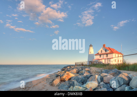 Cove Point Lighthouse in Maryland Stockfoto