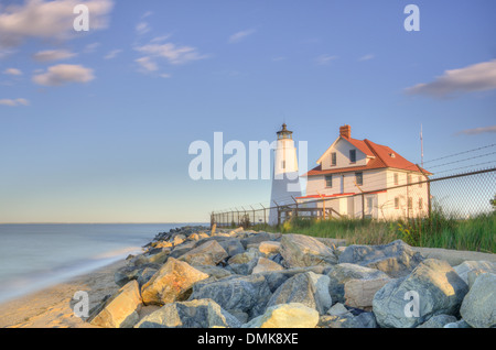 Cove Point Lighthouse in Maryland Stockfoto