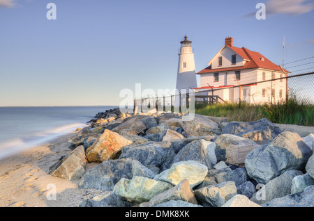 Cove Point Lighthouse in Maryland Stockfoto