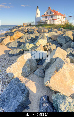 Cove Point Lighthouse in Maryland Stockfoto