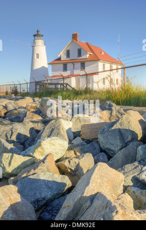 Cove Point Lighthouse in Maryland Stockfoto