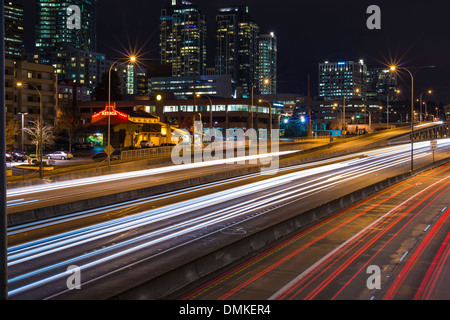 Bellevue in der Nacht Stockfoto