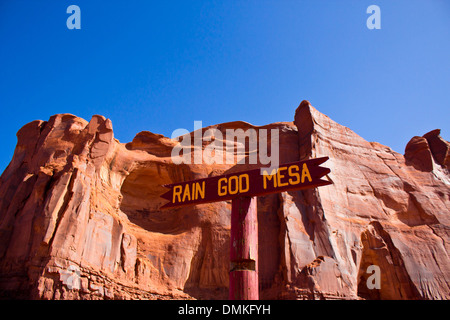 der Regen-Gott-Mesa; Monument Valley Stockfoto