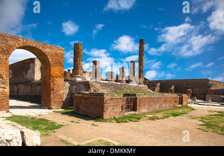 Zerstörung der antiken Stadt Pompeji durch den Vesuv 79 AD ...