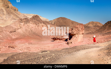 Pilz Felsformation im Timna Park in Israel Stockfoto