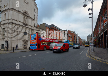 Dublin Sightseeing-Bus, Lord Edward Street, Dublin, Irland, Europa Stockfoto