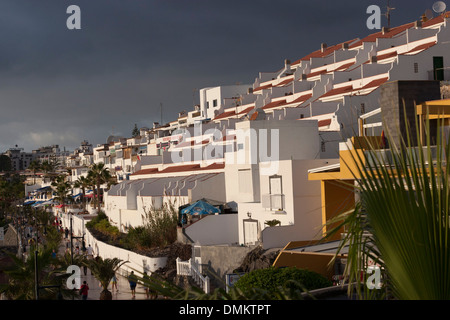 Ferienwohnungen in Playa de Las Americas, Los Cristianos, Teneriffa, Spanien Stockfoto