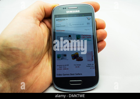 Amazon mobile Smartphone-app-Anwendung mit online Stockfoto