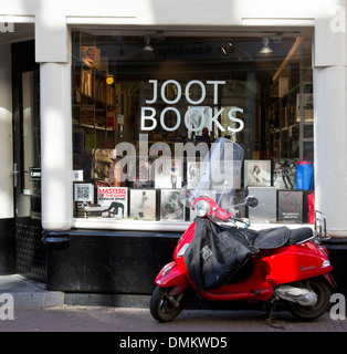 Joot Bücher Buchhandlung (Fachrichtung Antiquariat, Kunst, Design, Fotografie), Hartenstraat, zentrale Amsterdam, Niederlande Stockfoto