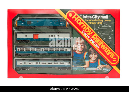 Jahrgang 1976 Hornby Railways R179 Inter-City Mail Elektro-Modelleisenbahn Zug set Stockfoto