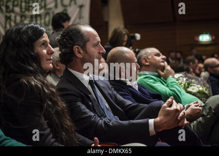 Turin, Italien. 15. Dezember 2013. Turin, 2013/12/15. "Lega Nord" Partei Bund Congress.IN das Bild: Luca Zaia.Photo: Cesare Quinto/NurPhoto Credit: Cesare Quinto/NurPhoto/ZUMAPRESS.com/Alamy Live-Nachrichten Stockfoto