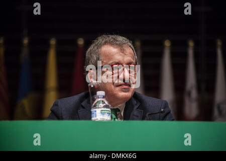 Turin, Italien. 15. Dezember 2013. Turin, 2013/12/15. "Lega Nord" Partei Bund Congress.IN das Bild: Roberto Maroni.Photo: Cesare Quinto/NurPhoto Credit: Cesare Quinto/NurPhoto/ZUMAPRESS.com/Alamy Live-Nachrichten Stockfoto