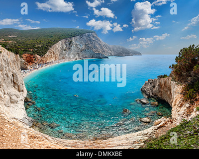 Die spektakuläre Porto Katsiki in Lefkada, Griechenland Stockfoto