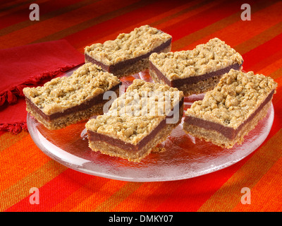 Vanille Datum Bars Frucht Zuhause backen American Stockfoto