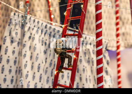 Weihnachten-Display Selfridges Flaggschiff speichern in London. Stockfoto