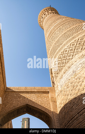 Kalon Minarett Kalon Moschee, auch bekannt als Kalyan Moschee, Poi Kalon, Buchara, Usbekistan Stockfoto