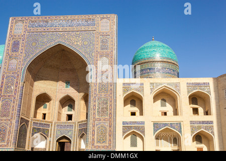 Mir ich Arab Medresse, Poi Kalon, Buchara, Usbekistan Stockfoto