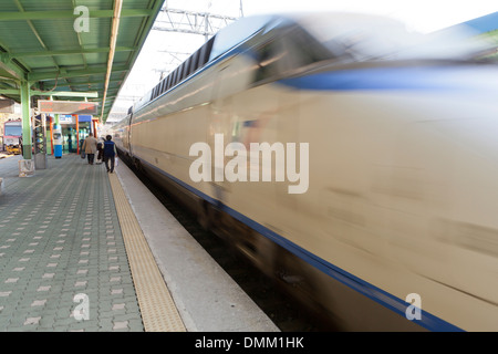 KTX (Korea Train eXpress) Bahnhof - Südkorea Stockfoto