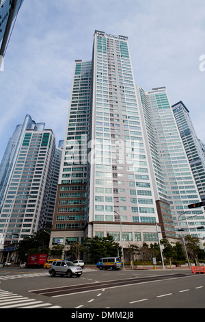Haeundae-Park Luxus Hochhaus Hotel- und Wohnkomplex - Busan, Südkorea Stockfoto