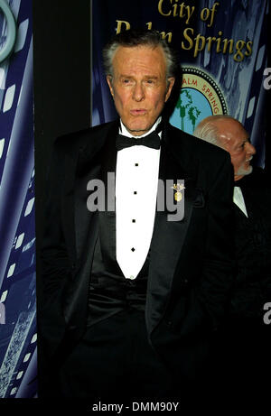 12. Januar 2002 - Palm Springs, Kalifornien, USA - ROBERT CULP.13TH jährlichen NORTEL NETWORKS PALM SPRINGS INTERNATIONAL FILM FESTIVAL. ANNENBERG THEATER, PALM SPRINGS, KALIFORNIEN. 12. JANUAR 2002. NINA PROMMER / 2002 K23799NP (D) (Kredit-Bild: © Globe Photos/ZUMAPRESS.com) Stockfoto