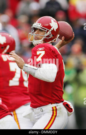 11. Oktober 2009: Kansas City Chiefs quarterback Matt Cassel (7) Pässe während der Cowboy 26-20 Sieg über die Chiefs am Arrowhead Stadium. (Kredit-Bild: © Southcreek Global/ZUMApress.com) Stockfoto