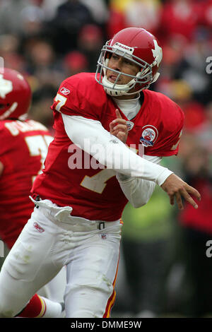 11. Oktober 2009: Kansas City Chiefs quarterback Matt Cassel (7) Pässe während der Cowboy 26-20 Sieg über die Chiefs am Arrowhead Stadium. (Kredit-Bild: © Southcreek Global/ZUMApress.com) Stockfoto