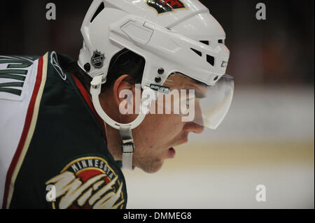 14. Oktober 2009 - Anaheim, Kalifornien, USA - MAREK ZIDLICKY als die Anaheim Ducks schlagen Minnesota Wild 3 zu 2 im Honda Center in Anaheim. (Kredit-Bild: © Scott Mitchell/ZUMA Press) Stockfoto